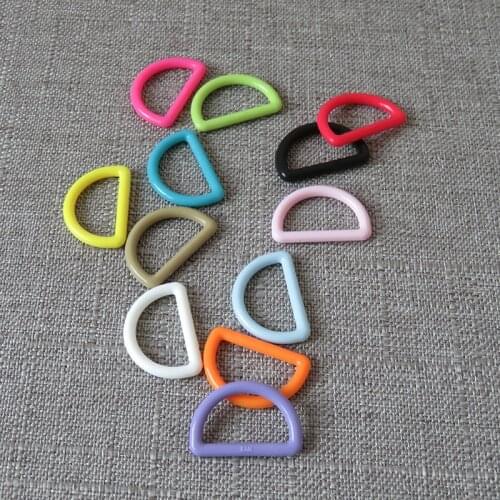 10pcs/lot 25mm Plastic buckle strap buckle D ring for bag knapsack pet outdoor product necklace garment sewing DIY accessory