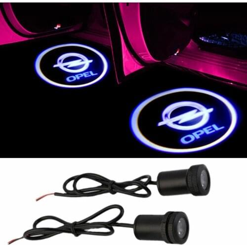 2PCS LED Welcome Car Door Light Logo Laser Projector For Opel Astra H G J Insignia Zafira B Corsa D Vectra C Antara Vivaro