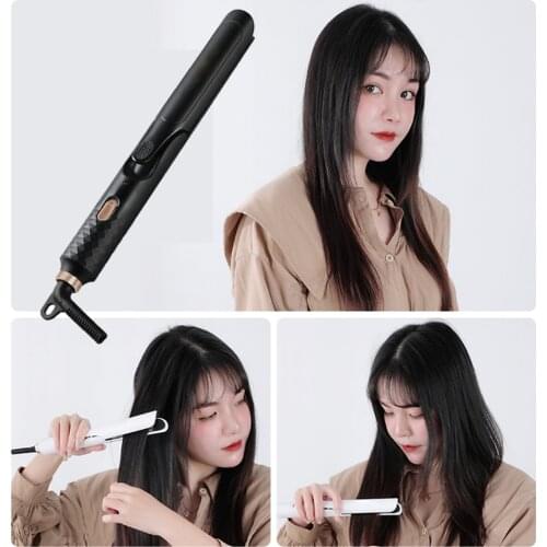 2 in 1 Curling Iron Hair Straightener Splint Bangs Hair Straightener Splint Non Slip Hair Styling Curly Hair Wand Styling Tools