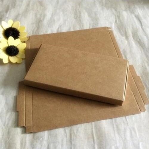 300pcs/lot-16.9*8.7*1.1cm Brown Carton Kraft Box, Kraft Packaigng Paper, Storage Boxes for Phone Soap Gift Jewelry