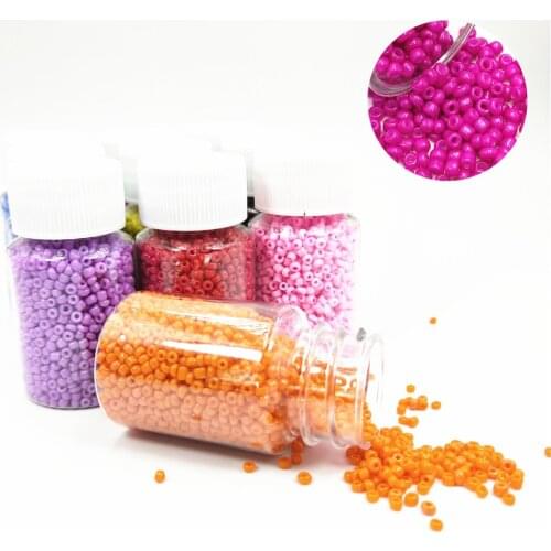 3000pcs 2mm Czech Glass Seed Spacer Beads Charm Rondelle Loose Beads for Jewelry Making Handmade Crafts Embroidery Accessories