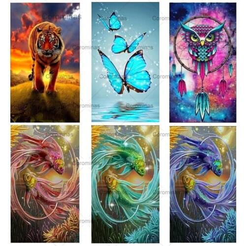 5D Diamond Painting Animal Porch Diamond Mosaic Stick Embroidery Home Decoration Fish Star Kit Pattern Diy Handmade Crafts Gift