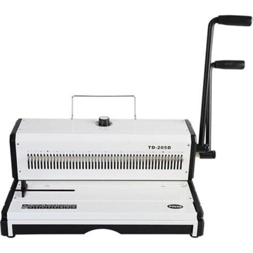 A3 Paper Puncher TD-205D Manual Spiral Wire Binding Machine Paper Cutter Decorative Hole Punch 46 Holes Punching machine