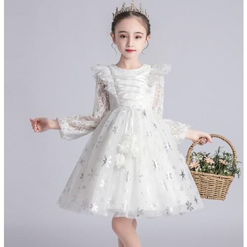 Baby Girls Party Wedding Dresses festival Christmas Children Bow Princess dress for Girl Kids Clothing 3 4 5 6 8 9 10 11 12Years