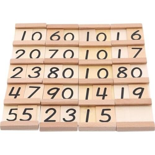 Simple Version Montessori Wood Seguin Teens Tens Boards Color Beads Bar Toy For Kids Early Childhood Preschool Training Tool New