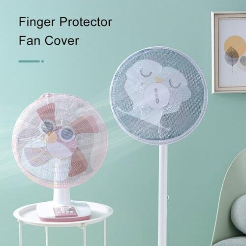 Electric Fan Covers Round Dustproof Cover Fingers Safety Protective Dust Cover Household Washable Fan Protection Net Mesh Covers