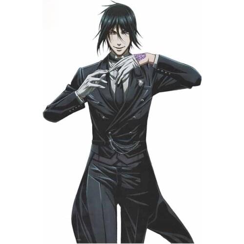 Personality Black Butler Sebastian Michaelis Decal Snowboard Suitcase Car Stickers Surfboard Camper Decoration Apply To Car Door