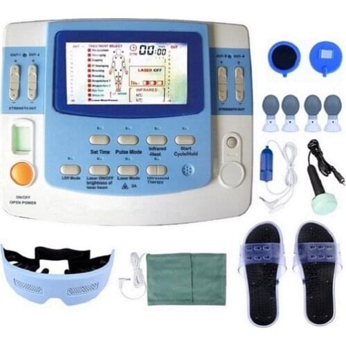 Integrated Physical Therapy With Ultrasound Tens & Ems Physiotherapy Equipment 7 Channels With laser and sleep function