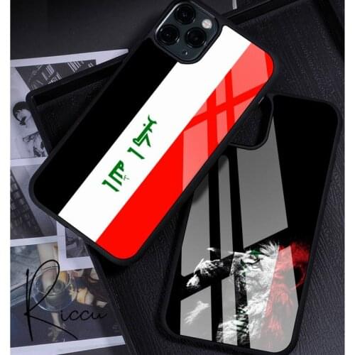 Iraqi Iraq National Flag Phone Case Rubber for iPhone 12 11 Pro Max XS 8 7 6 6S Plus X 5S SE 2020 XR 12 Mini case