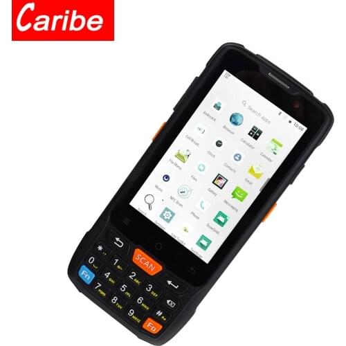 CARIBE 1D 2D NFC Barcode Reader Bluetooth Handheld Portable WIFI Androidc 8.1 Terminal