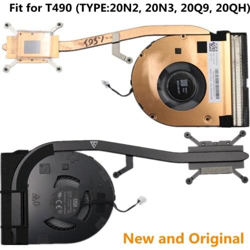 New Original CPU Cooler Fan Heatsink For Lenovo ThinkPad T490 UMA Integrated Graphics Laptop 01YU189 01YU190 01YU191