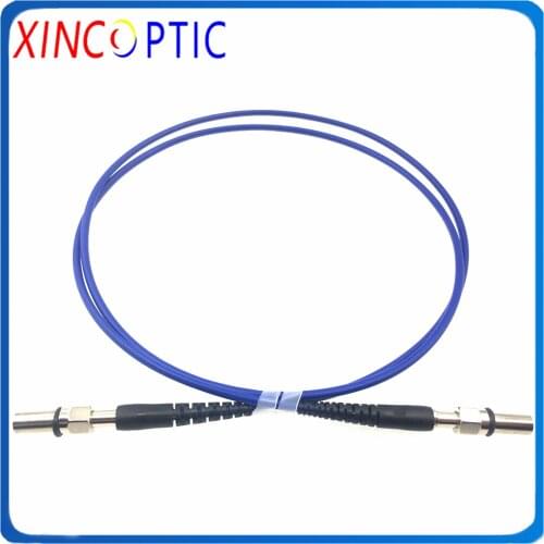 SMA905-SMA905 400um Silica Fiber Quarts Core 1m 2m 3m 5m 7m 3.0mm UV-VIS 200-1100nm Armored Fiber Optic Patch Cord