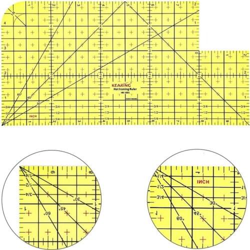 Hot Ironing Ruler Seam Area High Temperature Resistance Ruler DIY Handmade Measuring Tool Tailor Craft Supplies for Sewing