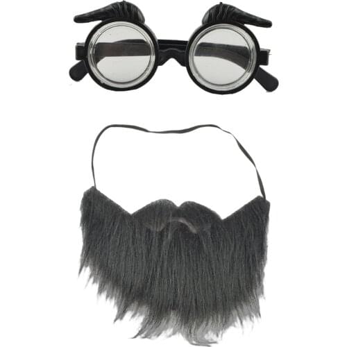 Disguise Set Glasses Eyebrows Fake Moustache Party Toy Joke Cosplay Costume