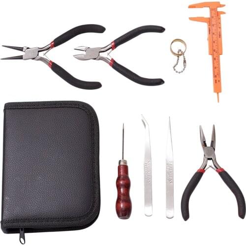 Jewelry Making Supplies Kit with Jewelry Wires and Jewelry Findings Starter Kit Jewelry Beading Making and Repair Tools Kit