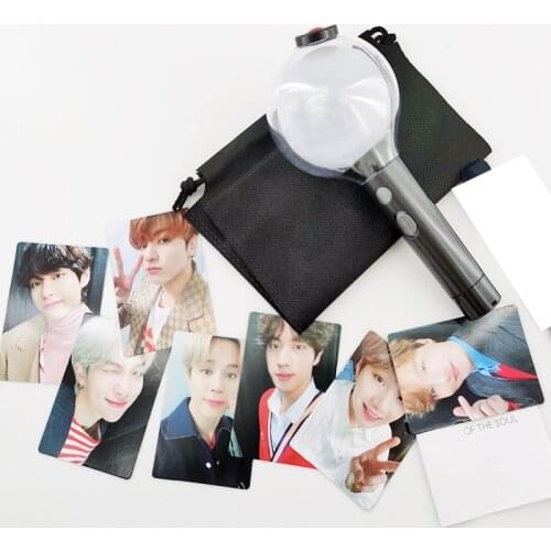 NEW Kpop Bangtan Boys VER 4 Light Stick MAP OF SOUL Concert Original Light Sticks Bluetooth Function Glow Stick Fans Collections
