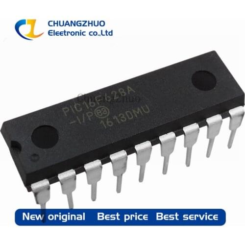 New Original PIC16F628A-I/P DIP-18 PIC16F628A PIC16F628 16F628 Flash-Based, 8-Bit CMOS Microcontrollers