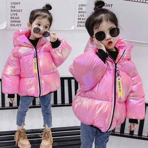 Girls' cotton-padded clothes winter clothes new Korean girls down cotton-padded clothes, baby casual hooded short padded jackets