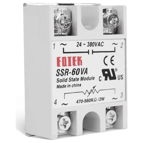 Single Phase Solid State Relay SSR-60/80/100VA Volt Shift Voltage Regulator Module Power Regulator Fully Isolated Resistance