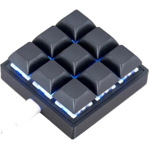 Programming Wired 9 Custom Mini Mechnical keyboard Macro Keypad for Gaming Shortcut Backlight Keyboard