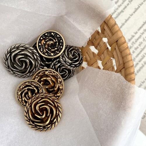 10pcs/lot Alloy Button for Clothing Decorative Colorful Cloth Buttons Sewing Metal Manualidades Buttons Diy Accessories