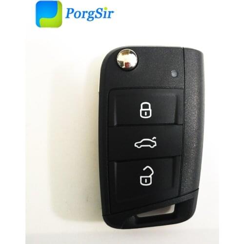 Genuine 3 Button 434MHz Keyless Go Remote Control Key for Skoda MQB with HU66 Blade 5E0 959 752 753 Compatible for 6V0 959 752 D