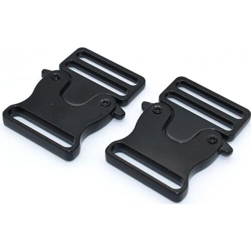 30mm Black Metal Release Buckle Slide Strap Buckle Adjustable 30mm Belt Strap Buckles Lock Hardware purse Strap slide Buckle Bag