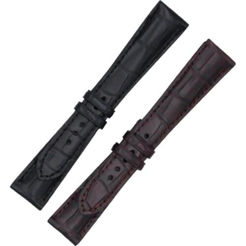 Crocodile Skin Watch Band Suitable for PP Patek Philippe Leather Strap Super Complicated Function Timing Series Alligator Skin