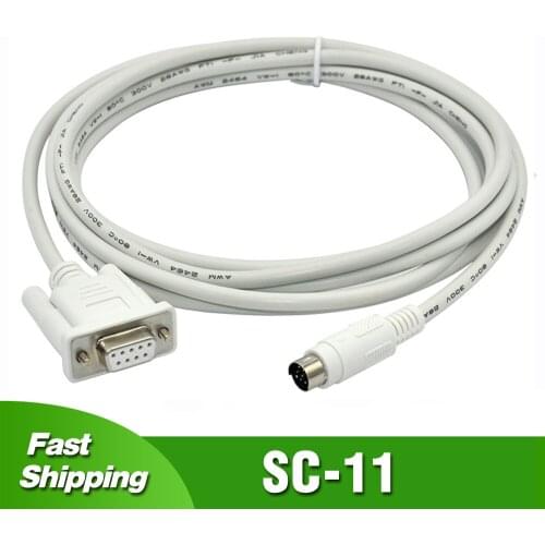 SC-11 Suitable for Mitsubishi FX0N/1N/2N/0S/1S/3U Series FX PLC Programming Cable RS232 Download Line