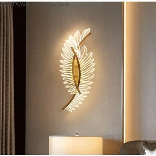 Modern Gold Designer Wall Lights For Bedroom Bedside Wall Sconce LED Lamp AC 110V 220V Home Lighting Indoor Light Fixtures