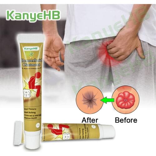 2pcs Hua Tuo Herbal Hemorrhoids Cream Effective Treatment Internal Hemorrhoids Piles External Anal Fissure A646