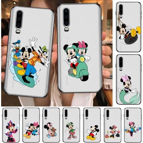 Unique Mickey Mouse Anime Transparent Clear Phone Case For Huawei Honor 20 10 9 8A 7 5T X Pro Lite 5G Etui Coque Hoesjes Comi