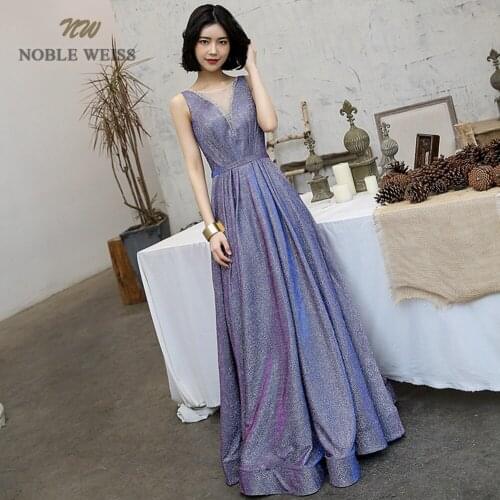Evening Dresses Long O-Neck A-Line Floor-Length Long Dresses Evening Formal Dresses Evening Gown