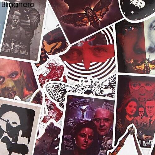 20set BH1102 Blinghero 15pcs/set Horror Movie Stickers Waterproof Skateboard Decals Motorcycles Phone Laptop Luggage Sticker
