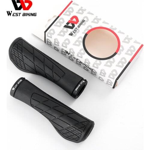 WEST BIKING MTB Rubber Handlebar Cover Bicycle Grips Anti-Slip Racing Road Bike Grips Shockproof Ergonomic Cycling Handlebar New