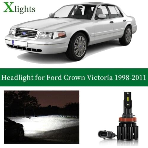 Xlights Led Headlight Bulb For Ford Crown Victoria 1998 - 2011 Low High Beam Canbus Car Headlamp Lamp Light Lighting Accessories