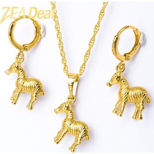 ZEADear Jewelry Fashion Copper Zebra Jewelry Sets Earrings Pendant High Quality Cute For Women Girl Gifts Engagement