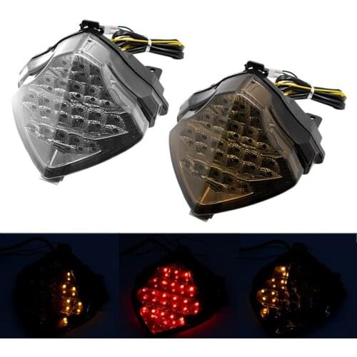 Motorcycle Tail Light Turn Signal Rear Stop Motorcycle Tail Light Blinker Brake Signal Lamp Taillights For Yamaha Yzf R1 2004-20