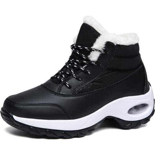 Women Boots Winter Shoes Women Snow Boots Women Plus Size Hot Platform Boots Winter Female Warm Botas Mujer Black Booties