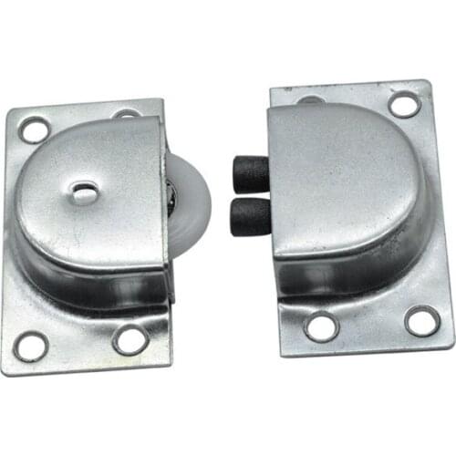 1Set 338 stainless steel double axle door top bottom wheel wholesale for sliding door pulley silent roller bearing shaft