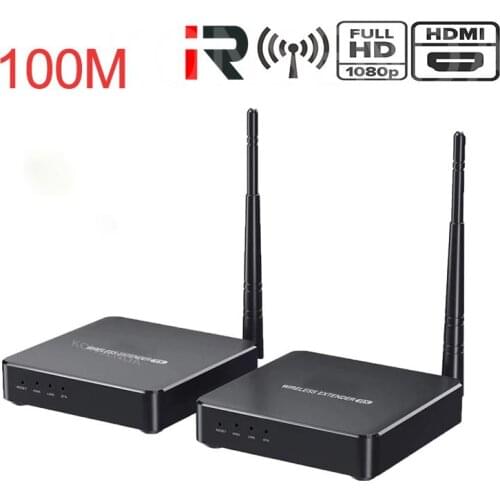 100M Wireless HDMI Extender 2.4GHz/5GHz 1080P Wifi HDMI 1.3 Audio Video Sender Transmitter Receiver With IR Support HDCP1.2 HDTV
