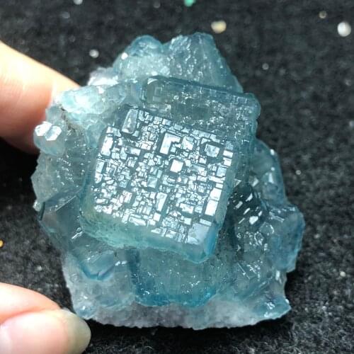 116g natural blue-green fluorite mineral ring vein healing teaching specimen stone decoration collection ornaments