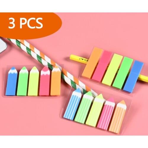 3 PCS/LOT Kawaii bookmarks Stationery adhesive notepad Office Memo pad 20 sheets decoration stickers in notebook