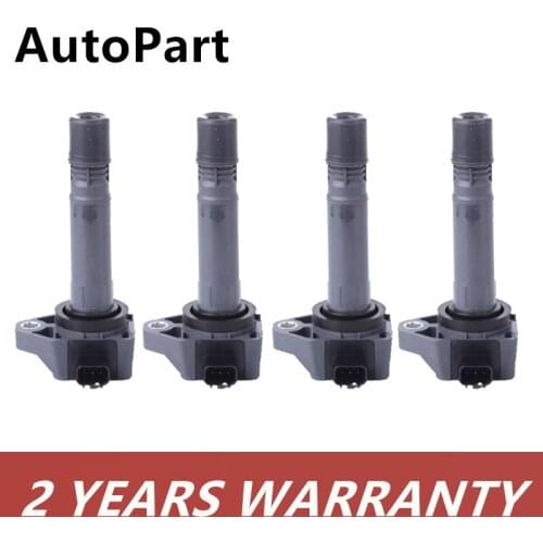 4PCS 30520-RNA-A01 099700-101 Ignition Coils For Honda Civic 2006-2011 1.8L UF582 C1580 UF-582 30520 RNA A01 30520RNAA01
