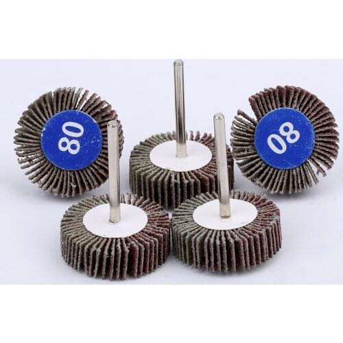 5Pcs Sandpaper Sanding Flap Wheels Polishing Wheels Sanding Disc Set Shutter Polishing Wheel For Dremel Rotary Tools