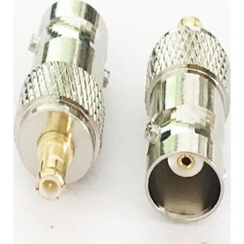 50pcs BNC Female to MCX Male Straight RF Coaxial Cable Adapter Connector
