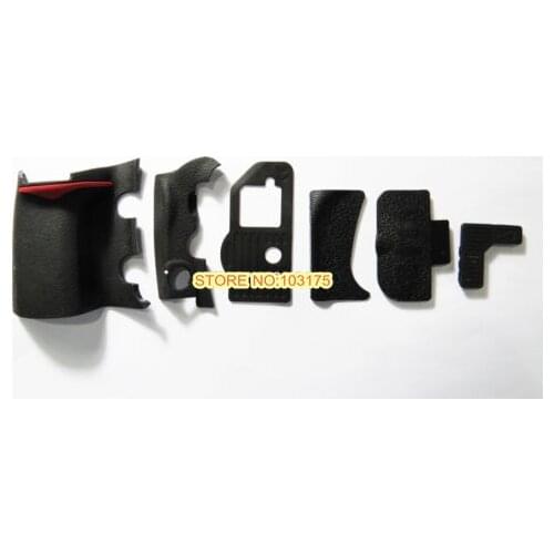 6 Pieces Grip Rubber Unit Part For Nikon D300 DSLR Camera Replacement+ 3M Glue