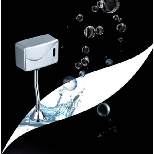 Bathroom Toilet Automatic Electric Urinal Flush Valve Sensor Infrared Touchless Exposed Wall Mount DC 6V Accessories N58A