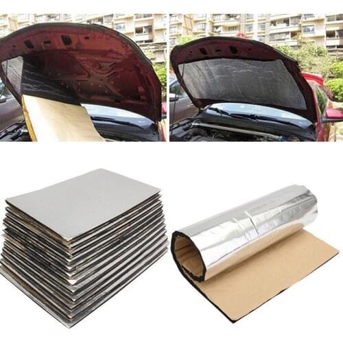 Aluminum Car Firewall Heat Sound Insulation Pad For Peugeot 307 206 308 407 207 2008 3008 508 406 208 Mazda 3 6 2 CX-5 CX5 CX-7
