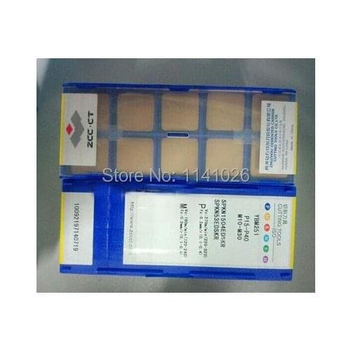 Free shopping 10PCS SPKN1504EDSKR YBM251 Lathe Cutting Tools CNC blade alloy carbide Turning Inserts CVD coating Milling insert